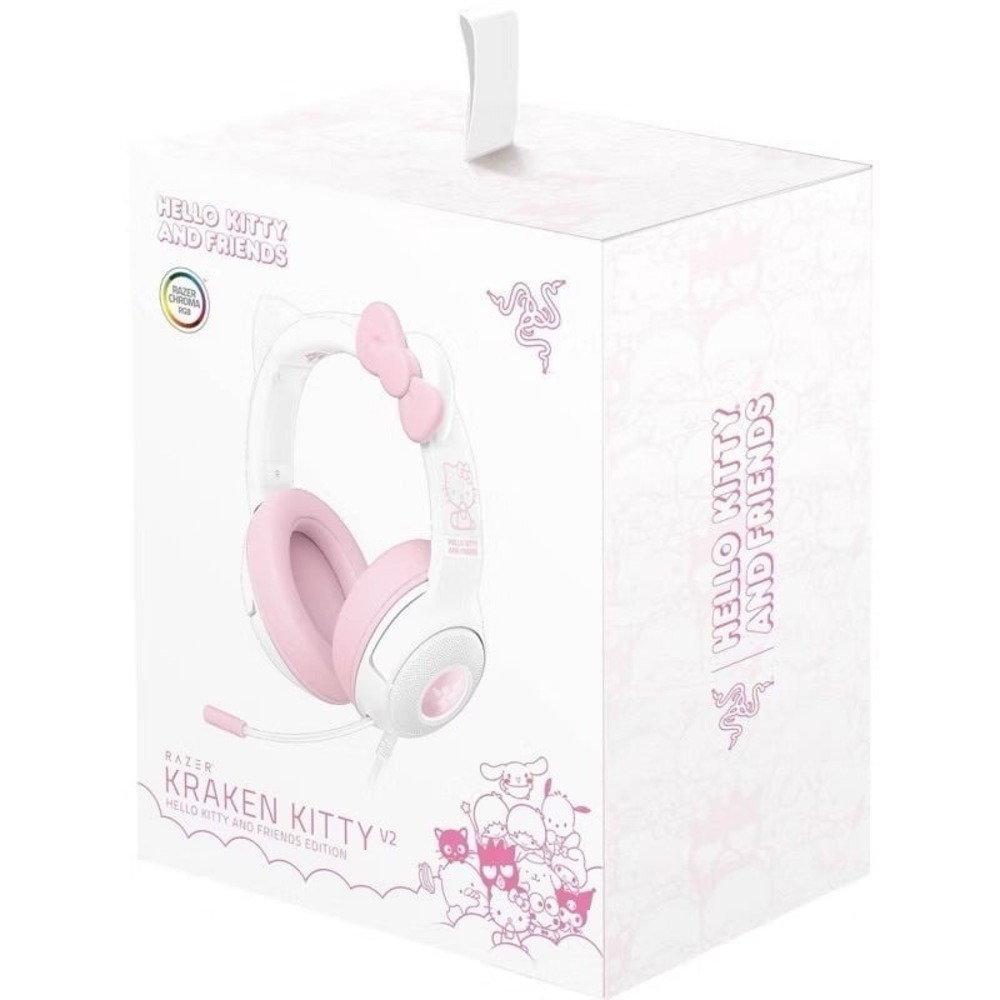 Razer Kraken Kitty V2 Wired USB A Gaming Headset with Kitty Ears
